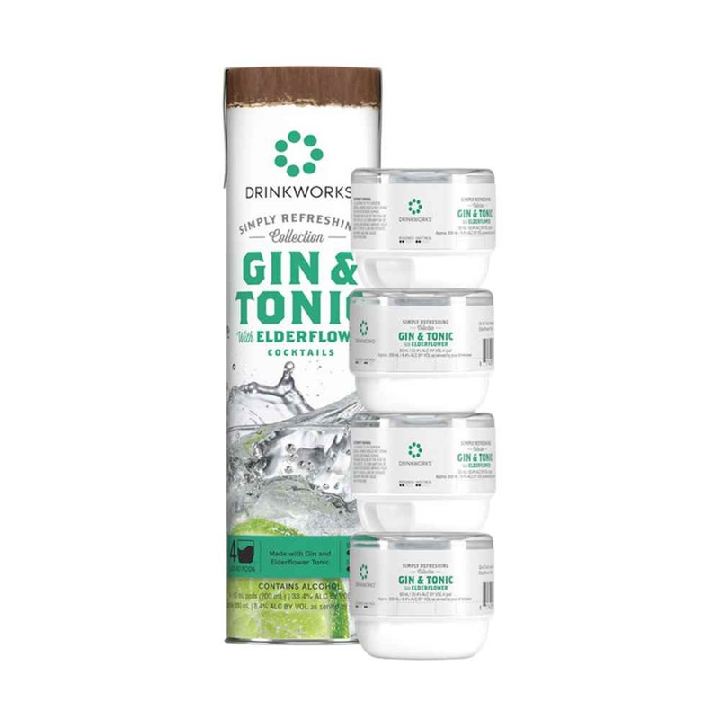 Drinkworks Gin & Tonic with Elderflower Tube (4x Pods) | 4x50ML