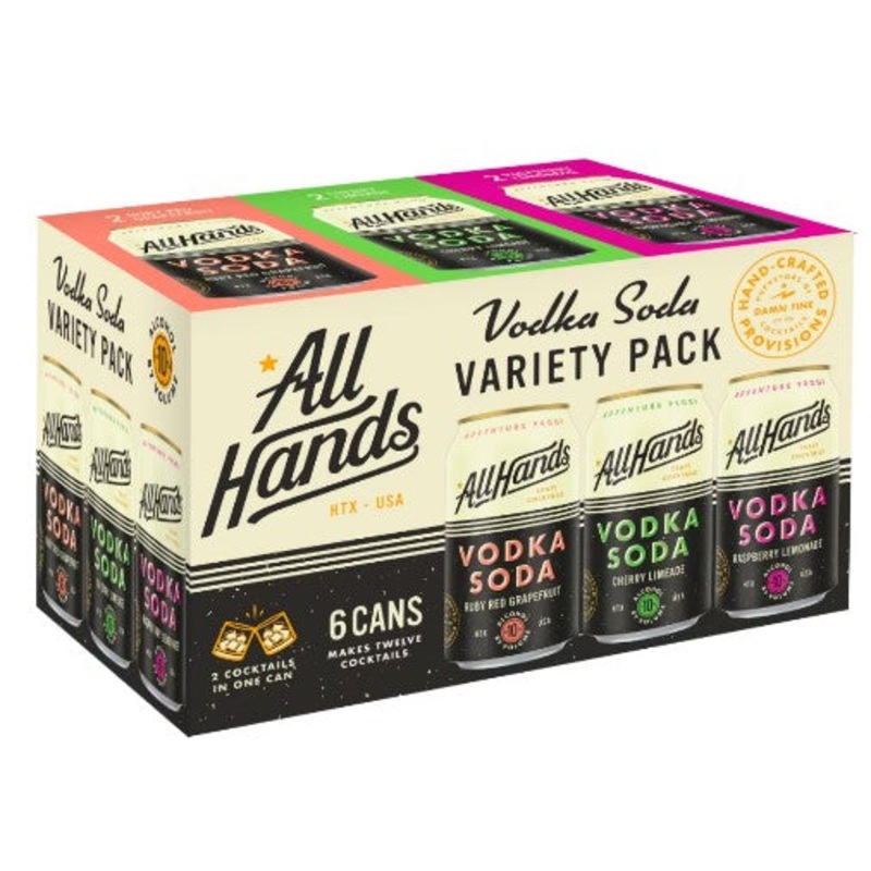 All Hands Vodka Soda Variety | (6)*355ML